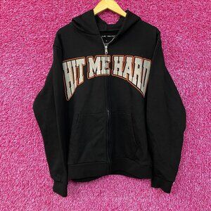 Billie Eilish Hit Me Hard and Soft The Tour Zip-Up Hoodie Large